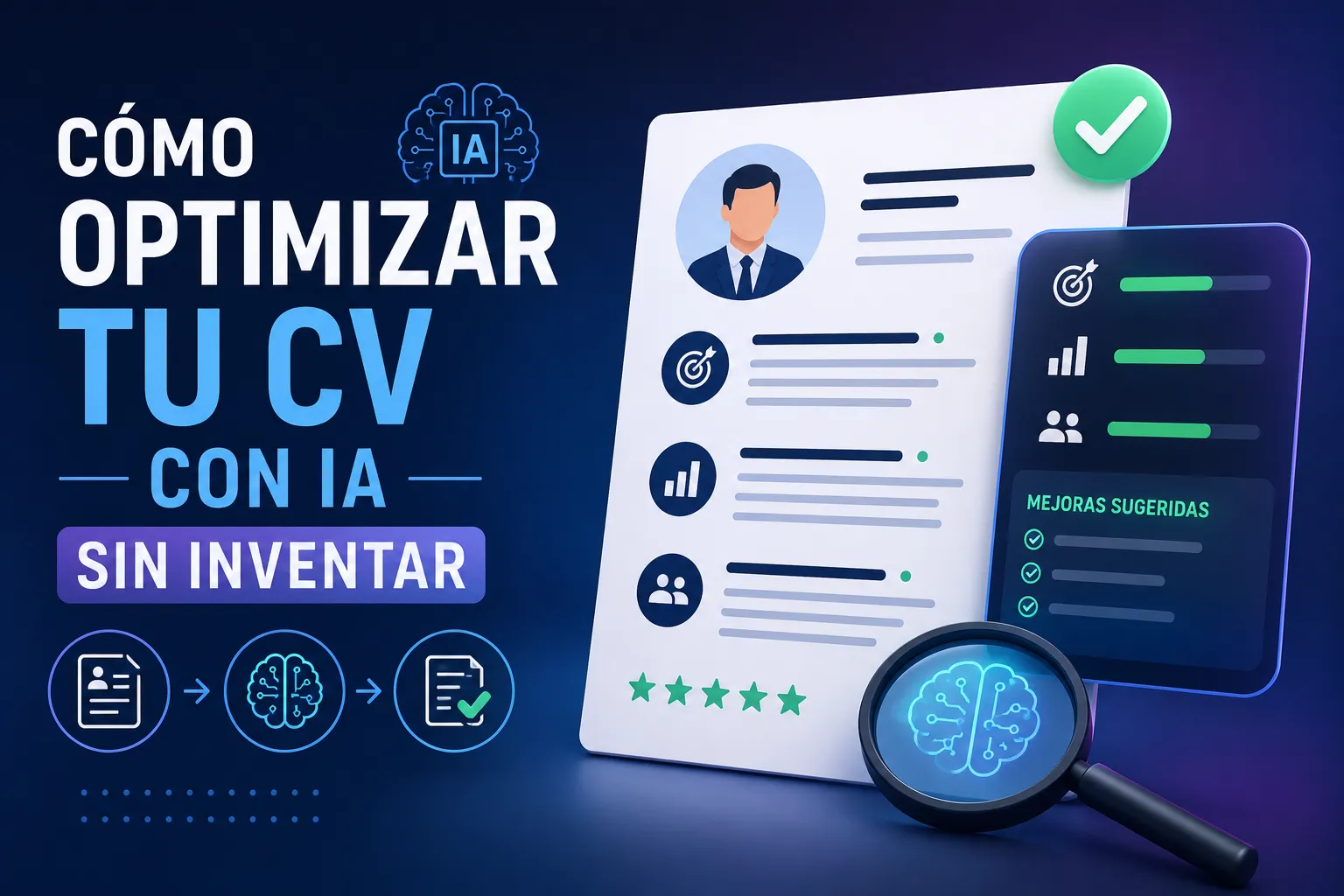 Cómo optimizar tu CV con Inteligencia Artificial sin inventar experiencia